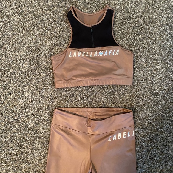 LABELLA MAFIA work out set / brown and black - Picture 5 of 9